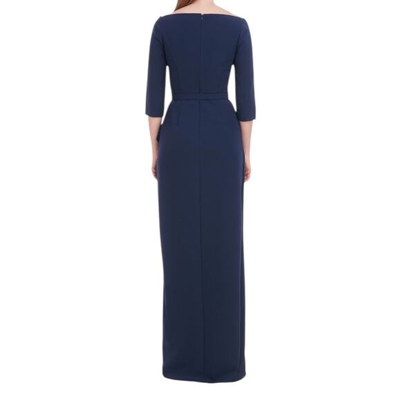 Kay Unger Dress Isolde Column gown navy blue size 8 - Picture 8 of 8